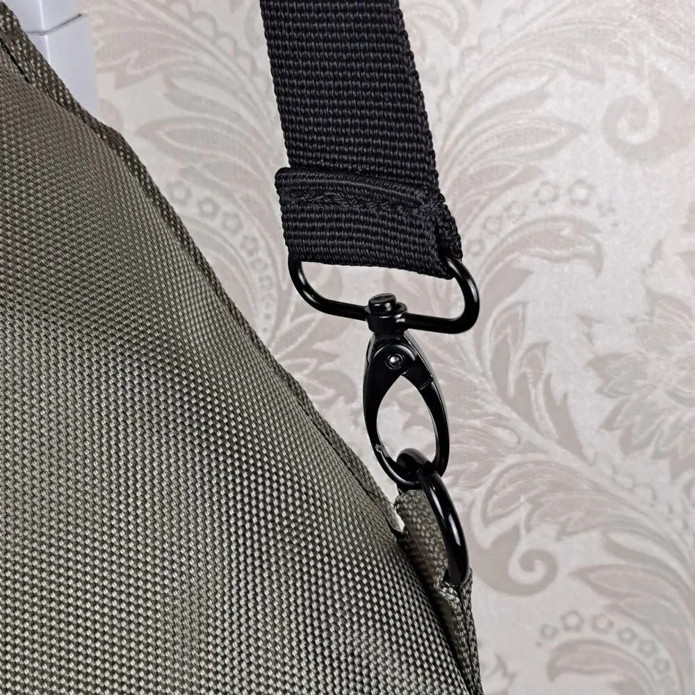 Urban Outfitters Olive Green Vertical Sling Bag Extra Ring for Adjustment EUC